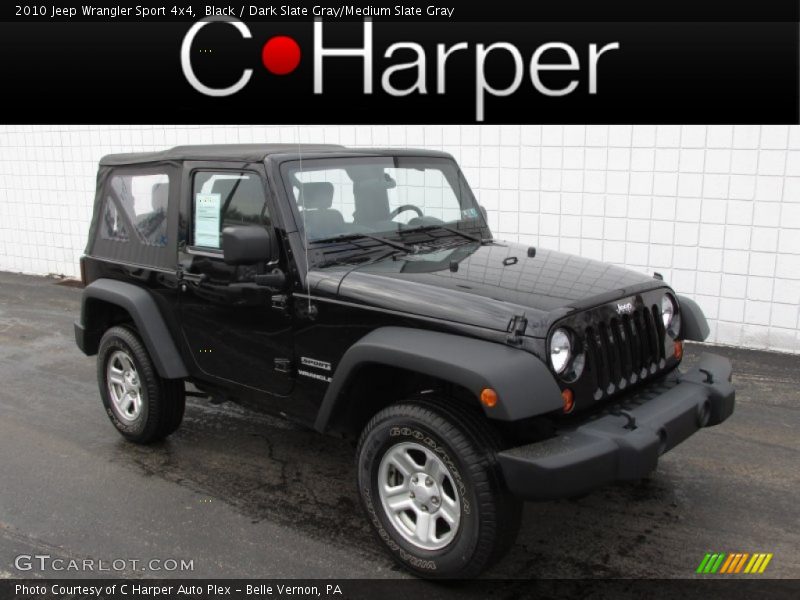 Black / Dark Slate Gray/Medium Slate Gray 2010 Jeep Wrangler Sport 4x4