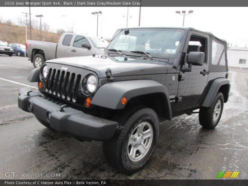 Black / Dark Slate Gray/Medium Slate Gray 2010 Jeep Wrangler Sport 4x4