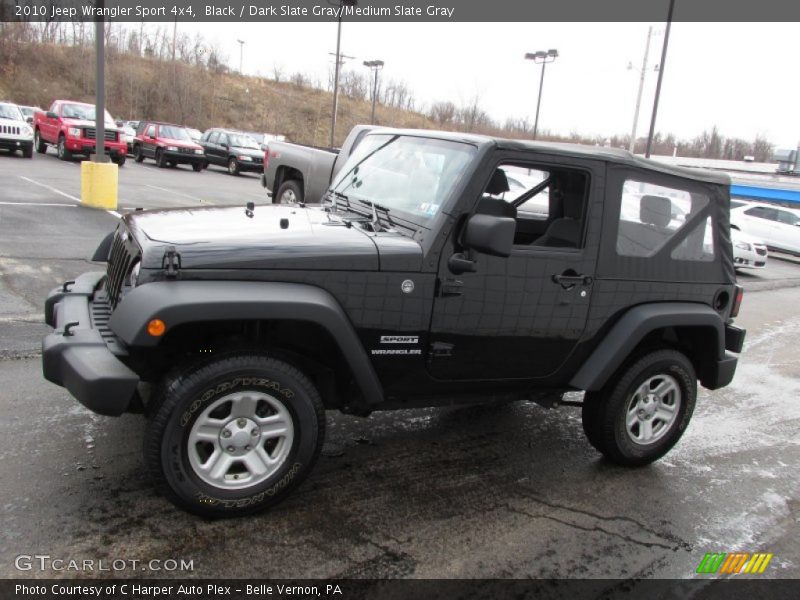 Black / Dark Slate Gray/Medium Slate Gray 2010 Jeep Wrangler Sport 4x4
