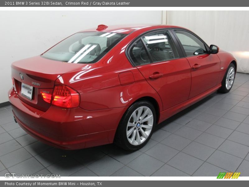 Crimson Red / Gray Dakota Leather 2011 BMW 3 Series 328i Sedan
