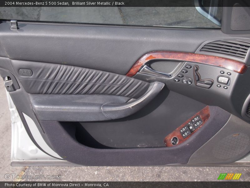 Brilliant Silver Metallic / Black 2004 Mercedes-Benz S 500 Sedan