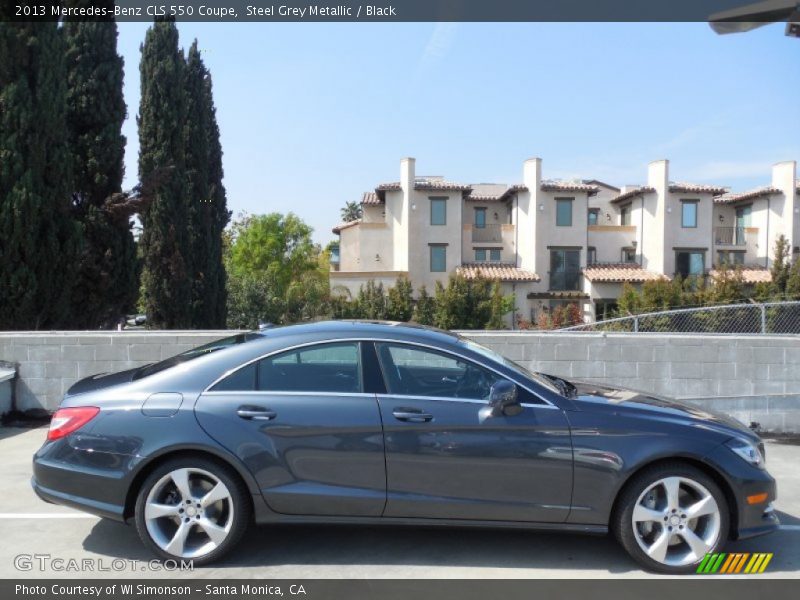 Steel Grey Metallic / Black 2013 Mercedes-Benz CLS 550 Coupe