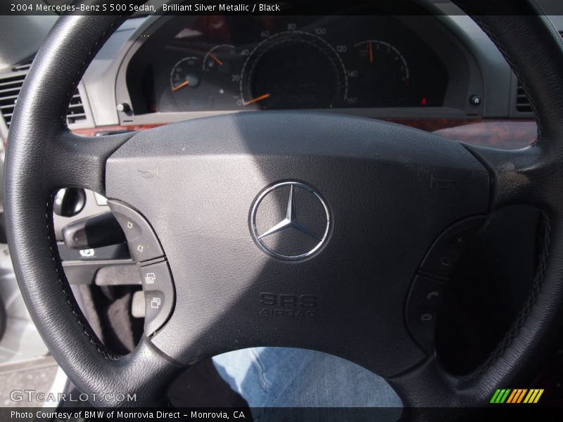 Brilliant Silver Metallic / Black 2004 Mercedes-Benz S 500 Sedan