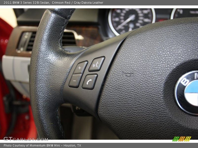 Crimson Red / Gray Dakota Leather 2011 BMW 3 Series 328i Sedan