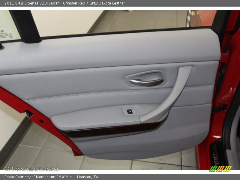 Crimson Red / Gray Dakota Leather 2011 BMW 3 Series 328i Sedan