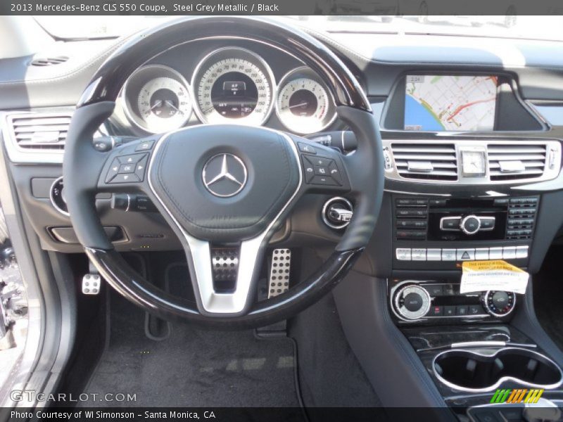 Steel Grey Metallic / Black 2013 Mercedes-Benz CLS 550 Coupe