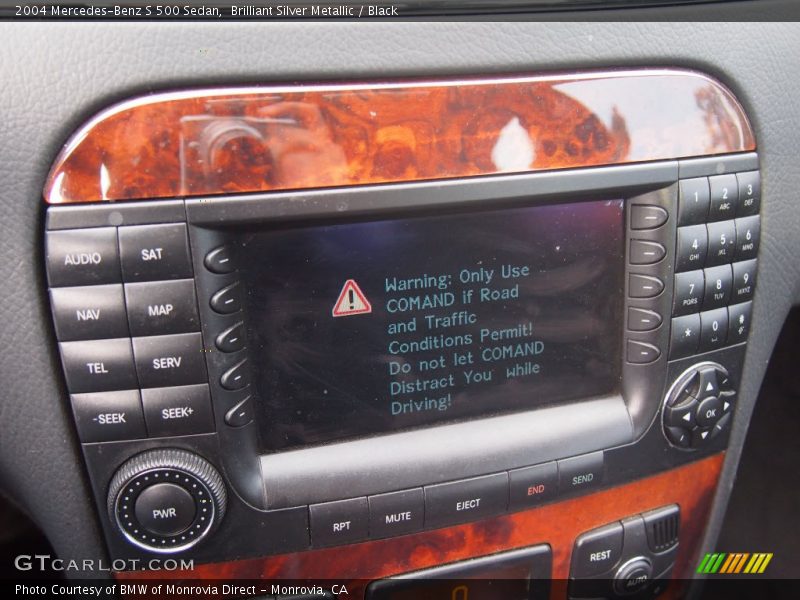 Brilliant Silver Metallic / Black 2004 Mercedes-Benz S 500 Sedan