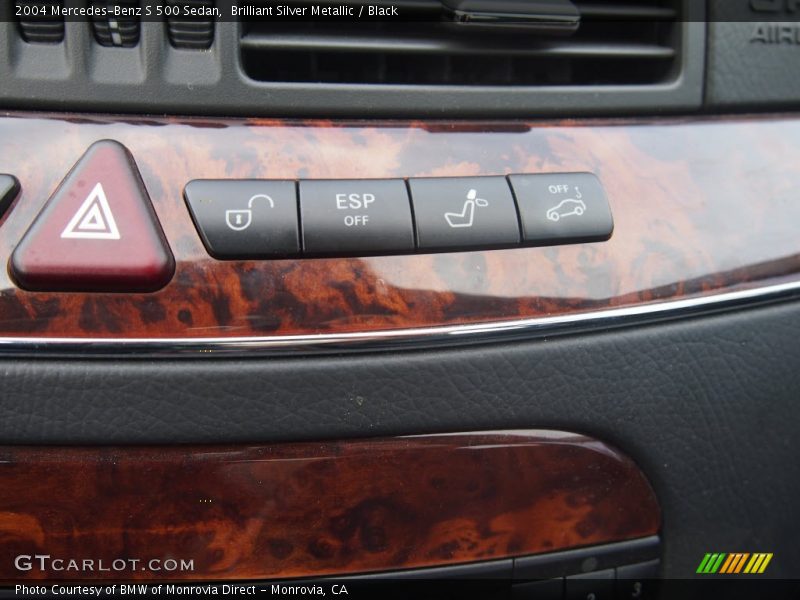Brilliant Silver Metallic / Black 2004 Mercedes-Benz S 500 Sedan