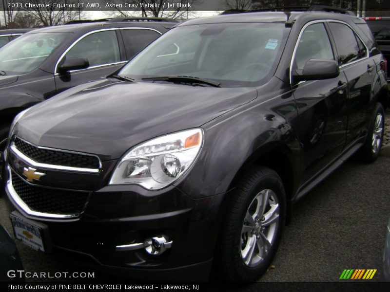 Ashen Gray Metallic / Jet Black 2013 Chevrolet Equinox LT AWD