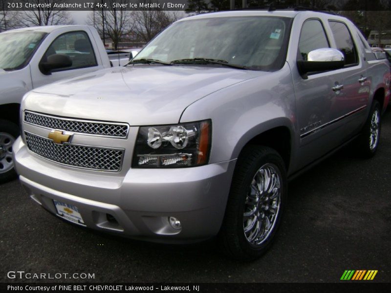Silver Ice Metallic / Ebony 2013 Chevrolet Avalanche LTZ 4x4