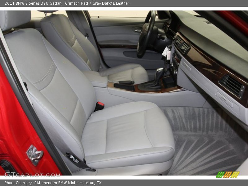 Crimson Red / Gray Dakota Leather 2011 BMW 3 Series 328i Sedan