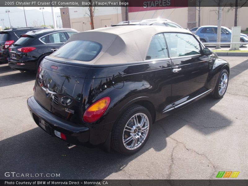 Black / Taupe/Pearl Beige 2005 Chrysler PT Cruiser GT Convertible