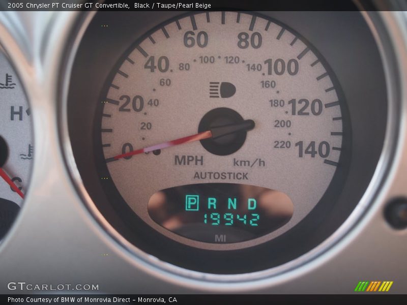 Black / Taupe/Pearl Beige 2005 Chrysler PT Cruiser GT Convertible