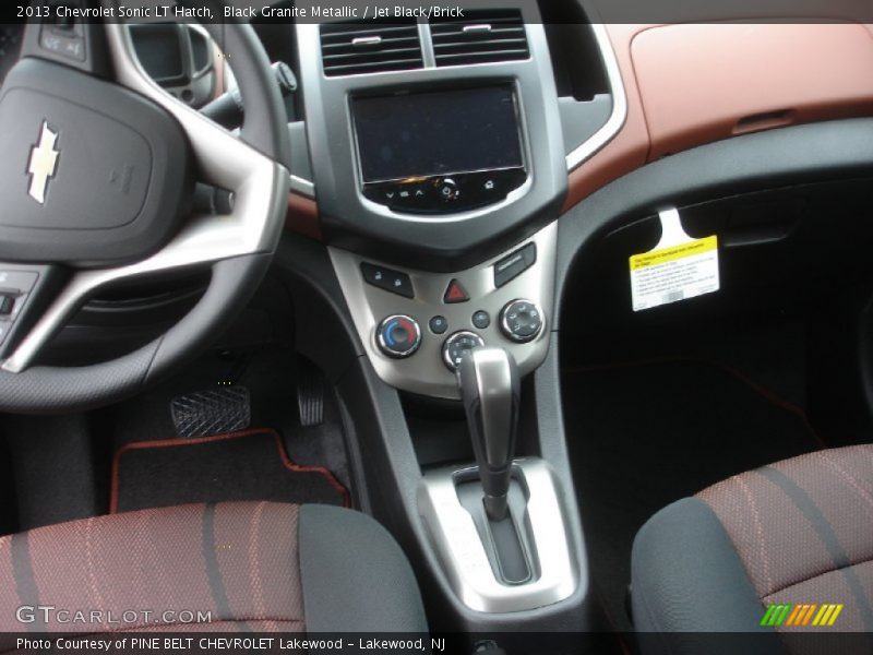 Black Granite Metallic / Jet Black/Brick 2013 Chevrolet Sonic LT Hatch
