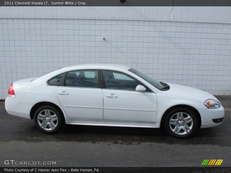 Summit White / Gray 2011 Chevrolet Impala LT