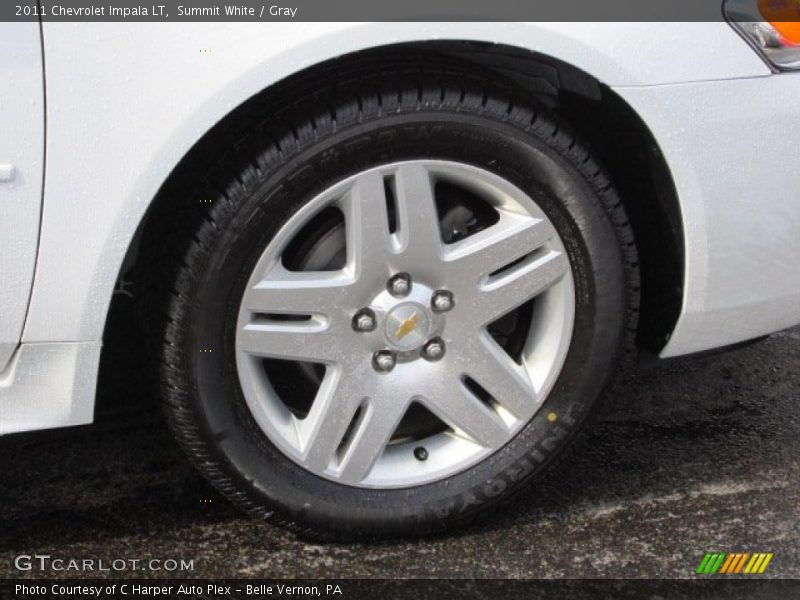 Summit White / Gray 2011 Chevrolet Impala LT