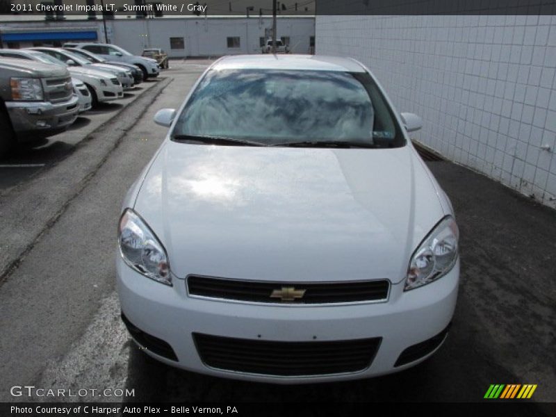 Summit White / Gray 2011 Chevrolet Impala LT