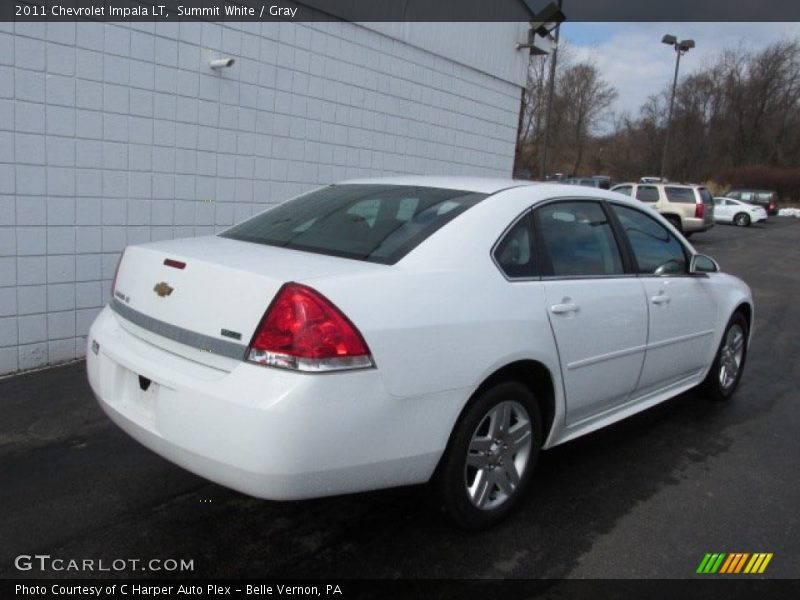 Summit White / Gray 2011 Chevrolet Impala LT