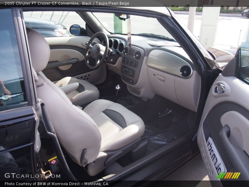 Black / Taupe/Pearl Beige 2005 Chrysler PT Cruiser GT Convertible