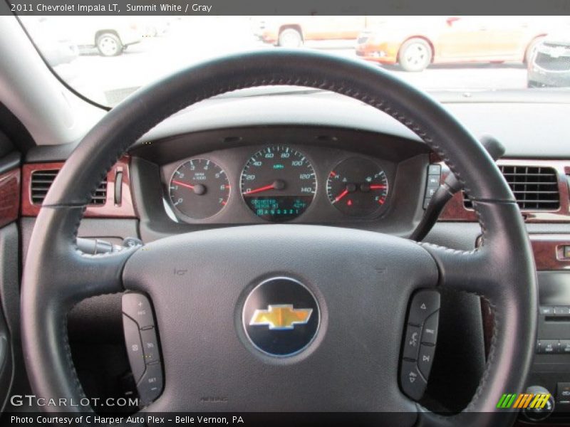 Summit White / Gray 2011 Chevrolet Impala LT