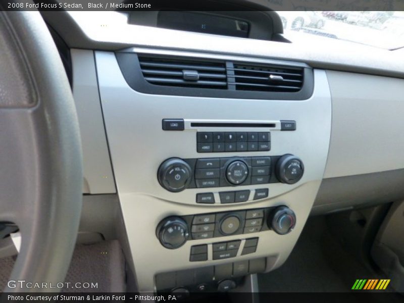 Black / Medium Stone 2008 Ford Focus S Sedan