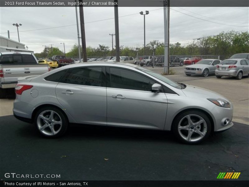 Ingot Silver / Charcoal Black 2013 Ford Focus Titanium Sedan