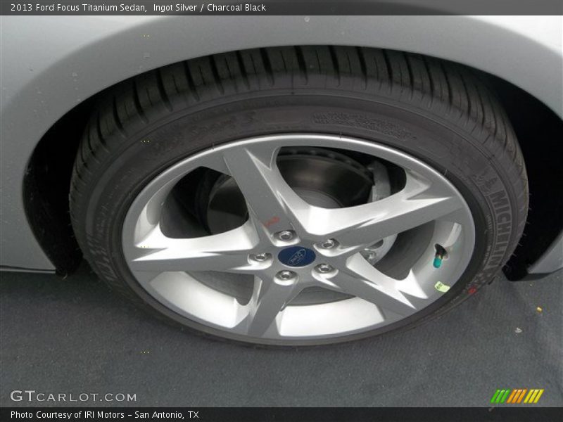 Ingot Silver / Charcoal Black 2013 Ford Focus Titanium Sedan