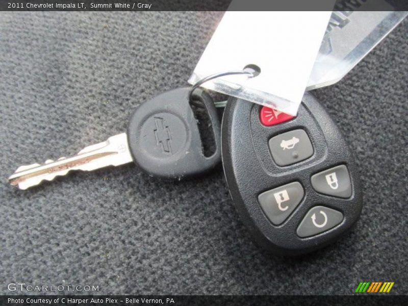 Summit White / Gray 2011 Chevrolet Impala LT