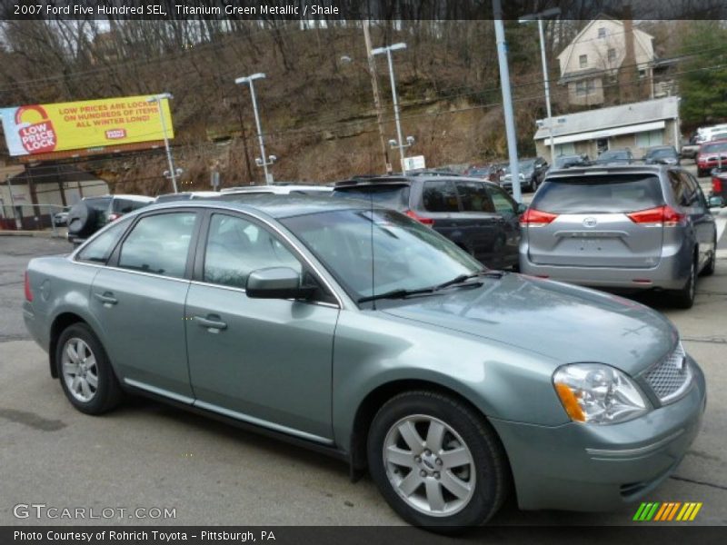 Titanium Green Metallic / Shale 2007 Ford Five Hundred SEL