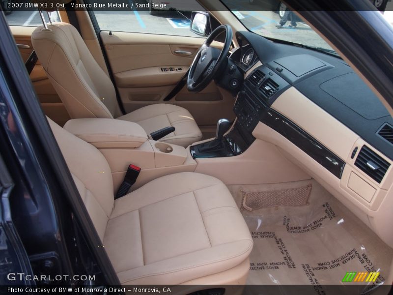 Monaco Blue Metallic / Sand Beige 2007 BMW X3 3.0si