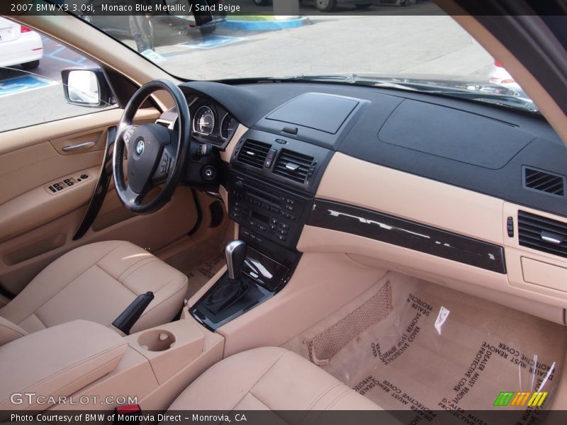 Monaco Blue Metallic / Sand Beige 2007 BMW X3 3.0si