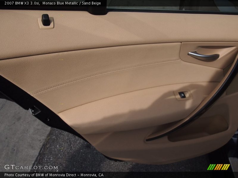 Monaco Blue Metallic / Sand Beige 2007 BMW X3 3.0si