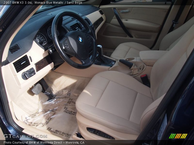 Monaco Blue Metallic / Sand Beige 2007 BMW X3 3.0si