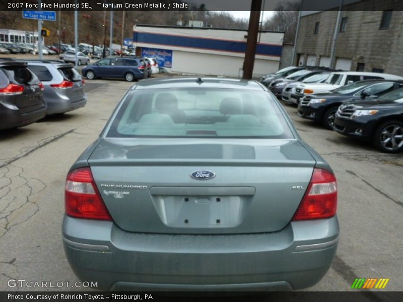 Titanium Green Metallic / Shale 2007 Ford Five Hundred SEL