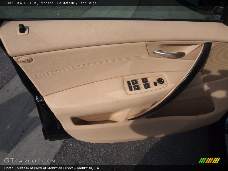 Monaco Blue Metallic / Sand Beige 2007 BMW X3 3.0si