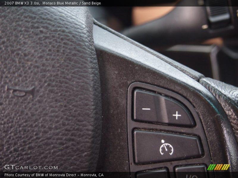 Monaco Blue Metallic / Sand Beige 2007 BMW X3 3.0si