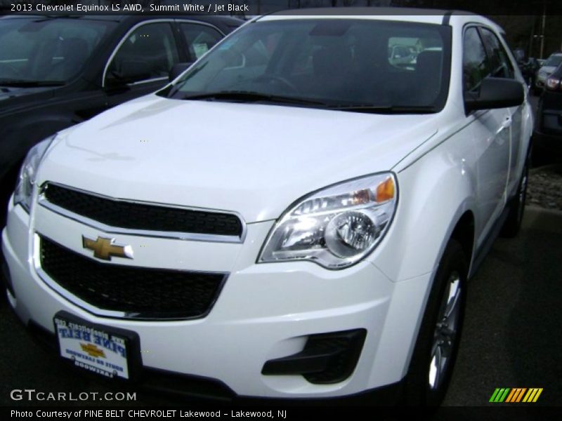 Summit White / Jet Black 2013 Chevrolet Equinox LS AWD