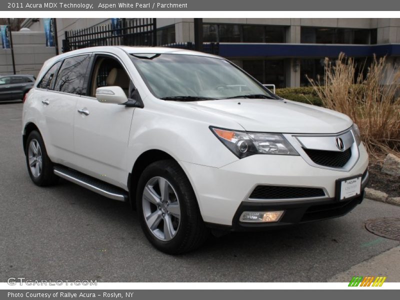 Aspen White Pearl / Parchment 2011 Acura MDX Technology