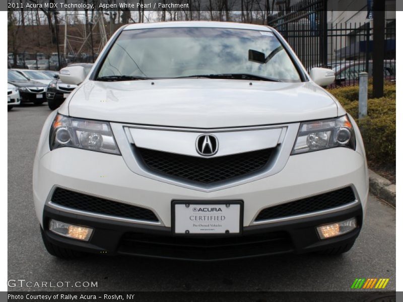 Aspen White Pearl / Parchment 2011 Acura MDX Technology