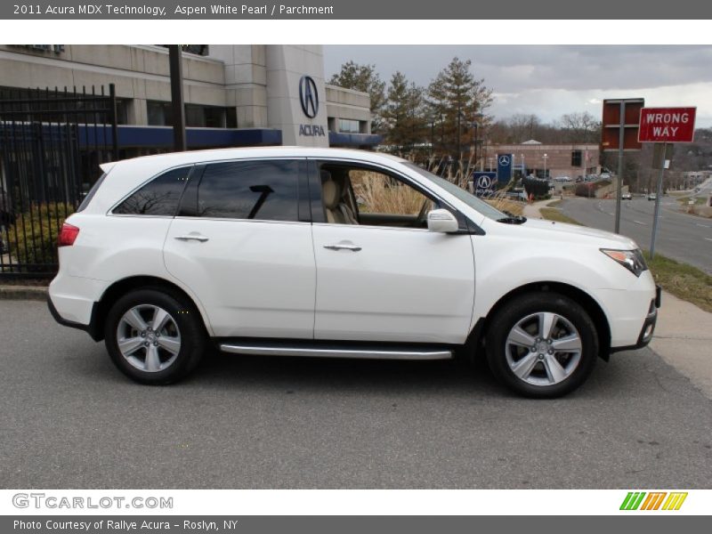 Aspen White Pearl / Parchment 2011 Acura MDX Technology