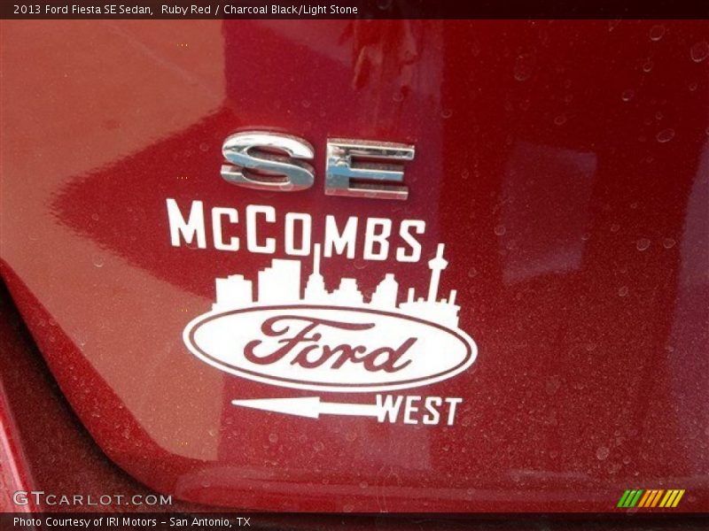 Ruby Red / Charcoal Black/Light Stone 2013 Ford Fiesta SE Sedan