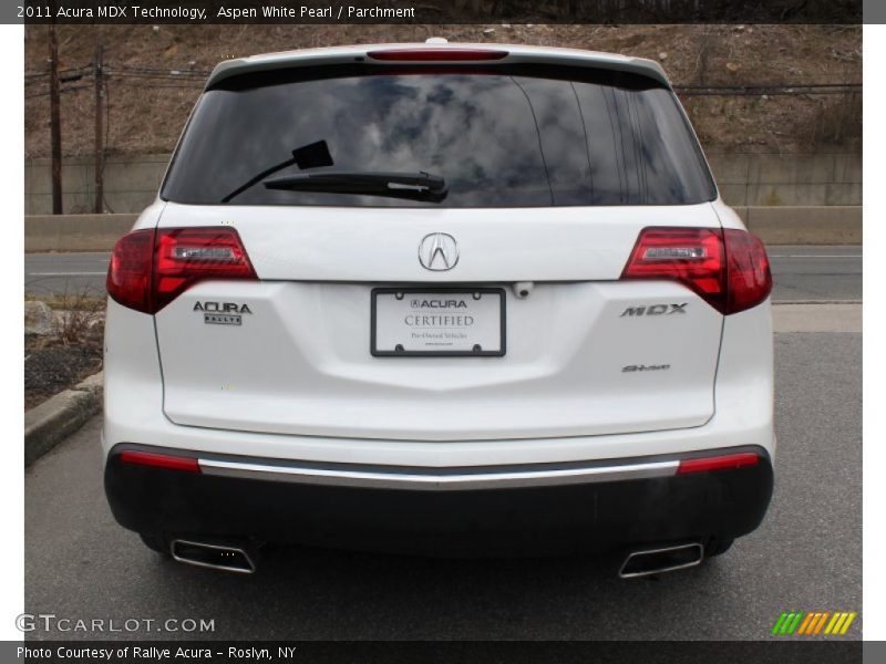 Aspen White Pearl / Parchment 2011 Acura MDX Technology