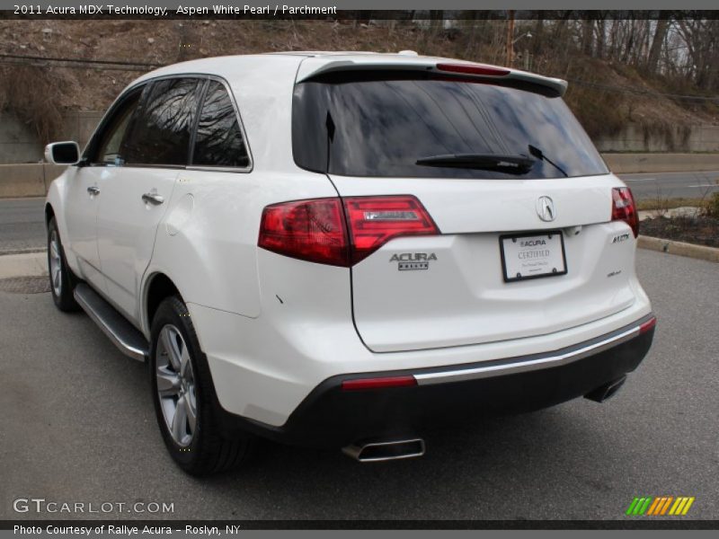 Aspen White Pearl / Parchment 2011 Acura MDX Technology