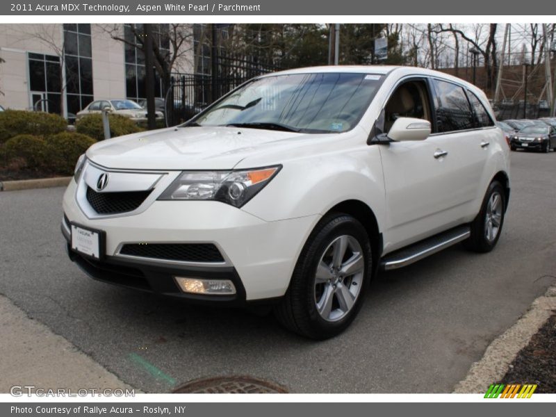 Aspen White Pearl / Parchment 2011 Acura MDX Technology
