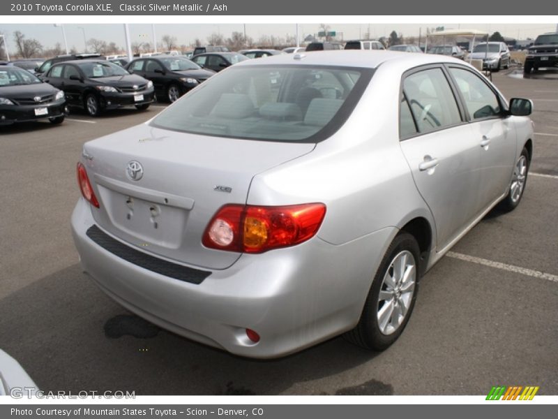 Classic Silver Metallic / Ash 2010 Toyota Corolla XLE