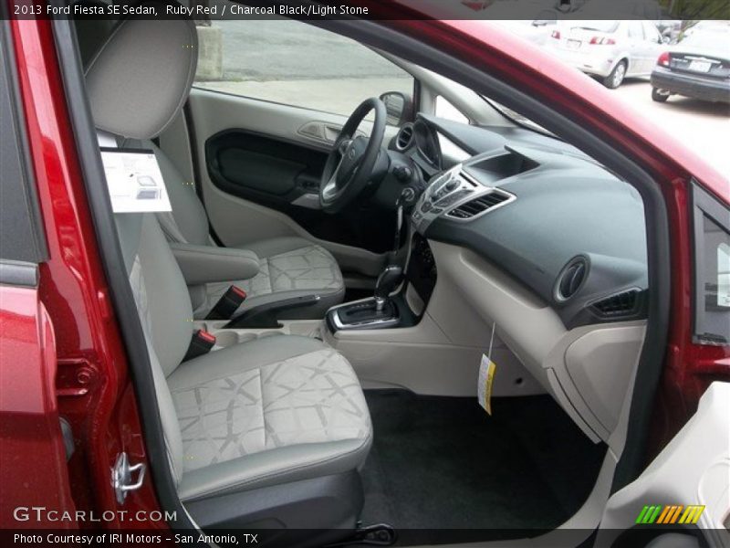 Ruby Red / Charcoal Black/Light Stone 2013 Ford Fiesta SE Sedan