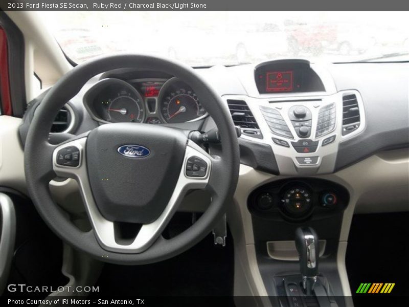 Ruby Red / Charcoal Black/Light Stone 2013 Ford Fiesta SE Sedan
