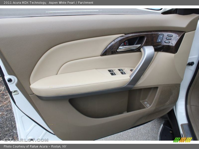 Aspen White Pearl / Parchment 2011 Acura MDX Technology