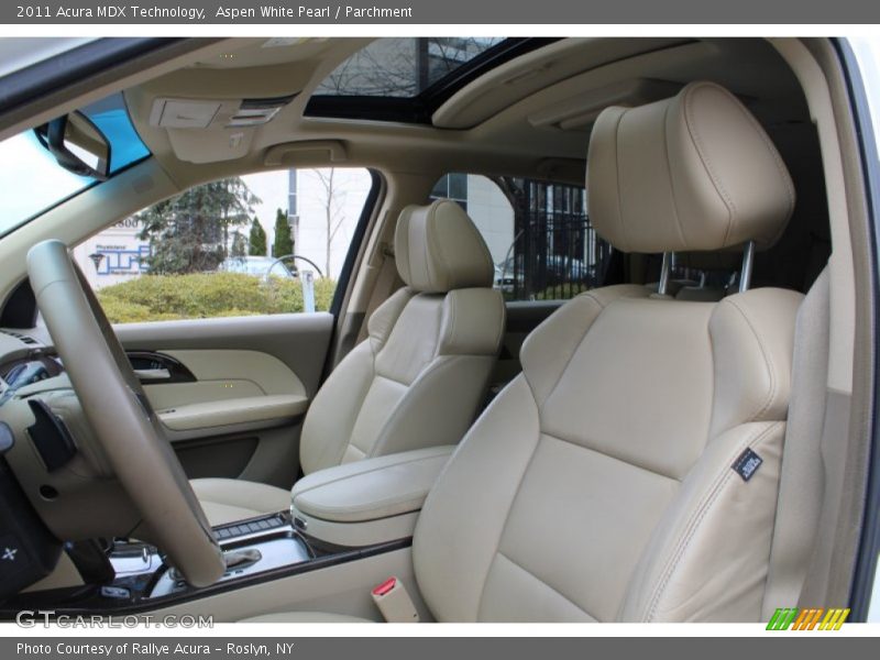 Aspen White Pearl / Parchment 2011 Acura MDX Technology