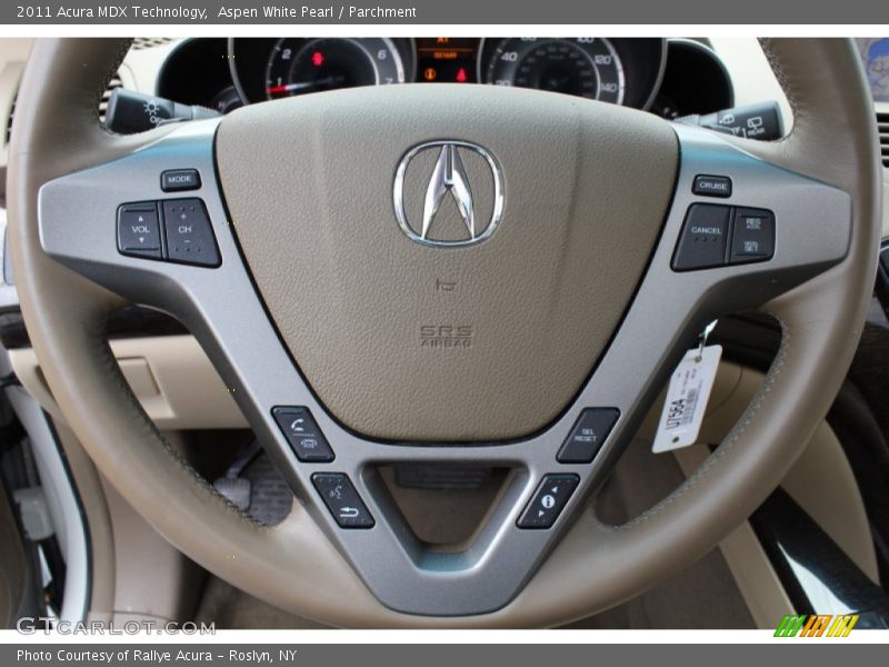Aspen White Pearl / Parchment 2011 Acura MDX Technology